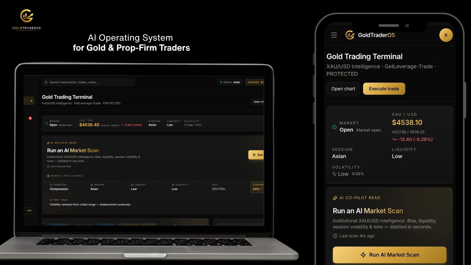 GoldTraderOS — AI Operating System for Gold & Prop-Firm Traders